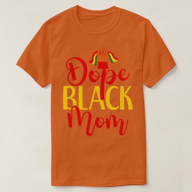 Black mum T-Shirt (Design Front)
