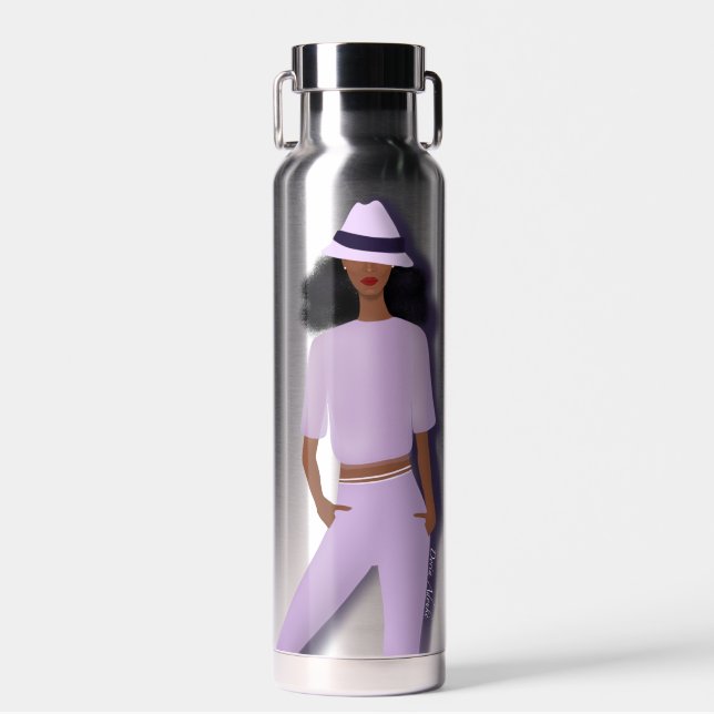 Black Mum Water Bottle (Front)