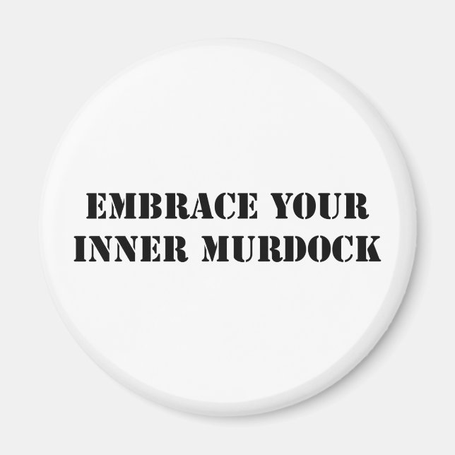 Black Murdock Magnet (Front)