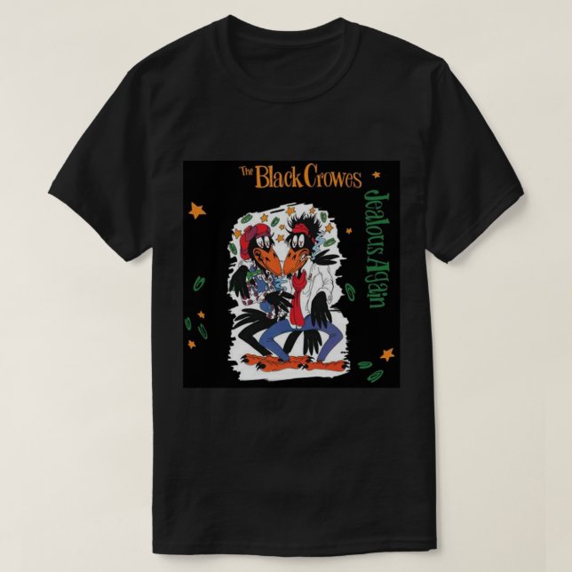 Black Music Band (Crowes) Music   T-Shirt (Design Front)