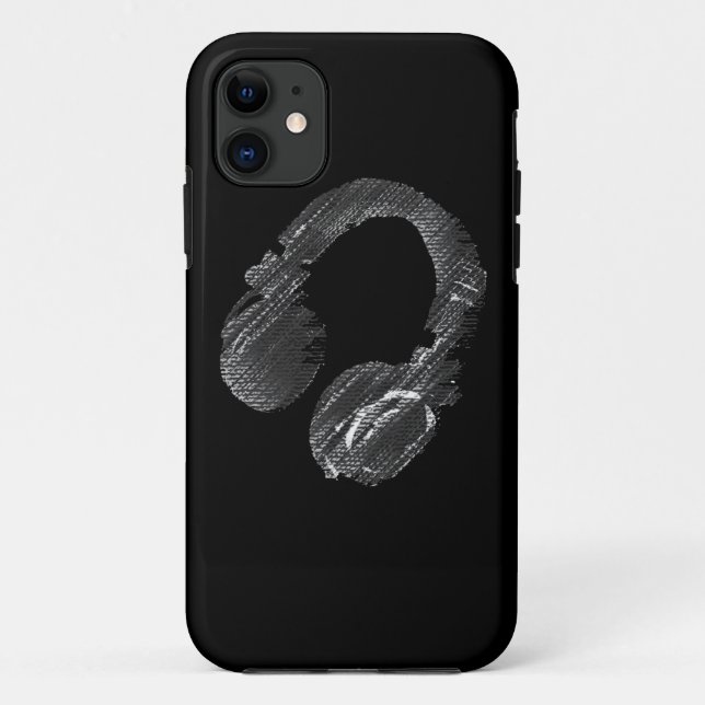 black music deejay headphone Case-Mate iPhone case (Back)