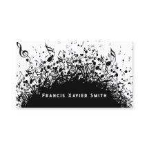 black music explosion background business card