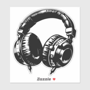 Black Music Headphones Dance DJ Birthday Party