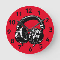 Black Music Headphones DJ 