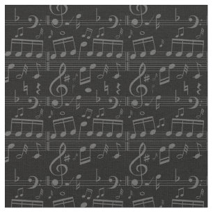 black music notes musician musical score fabric