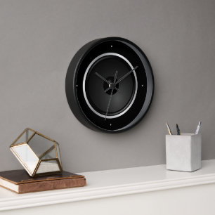 Black Music Speaker Clock