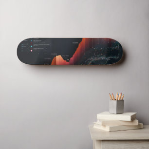 black music starry sky skateboard