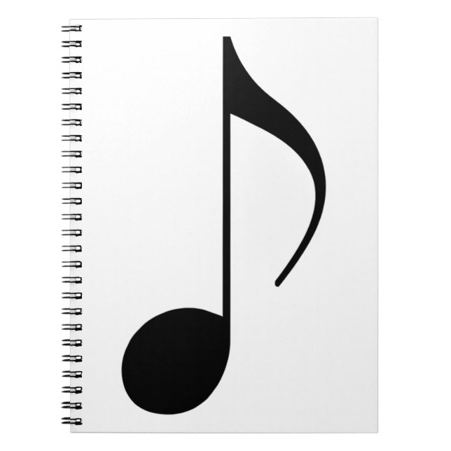 black musical-note notebook (Front)