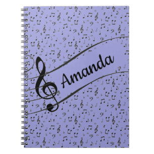 Black Musical personalised   Notebook