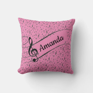 Black Musical personalised Throw Pillow