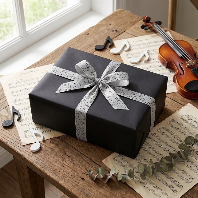 Black Musical  Satin Ribbon (Creator Uploaded)