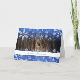 Black Mustang - 5x7 Holiday Card