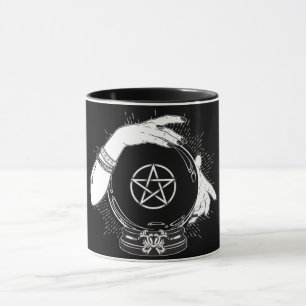 Black Mystic Fortune Teller Mystical Crystal Ball Mug