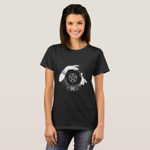 Black Mystic Fortune Teller Mystical Crystal Ball T-Shirt