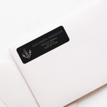 Black Mystical Spiritual Crystals Return Address