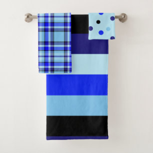 Black 'n' Blue towel set 2