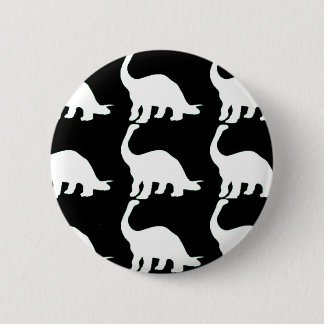 Black n White Dinos 6 Cm Round Badge