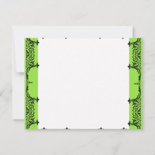 Black n White Fleur de Lis Thank You Notes Wedding