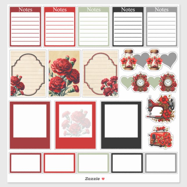 Black n White Floral Beauty (Sheet)