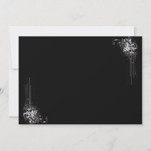 Black n White Invitation