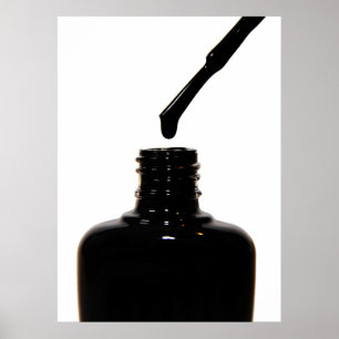 Black Nail Polish Poster