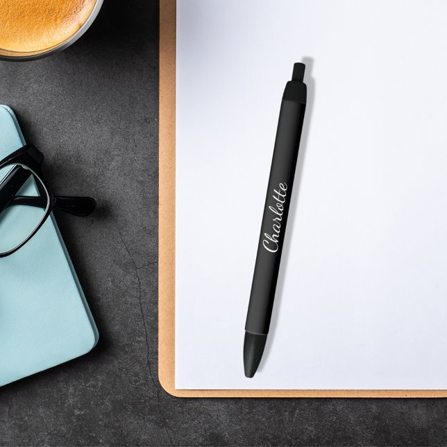 Black name script elegant ink pen (Creator Uploaded)