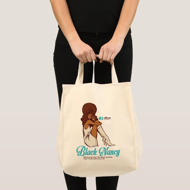 BLACK NANCY TOTE BAG (Front (Product))