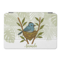 Black-Naped Monarch Nestled Among the Leaves