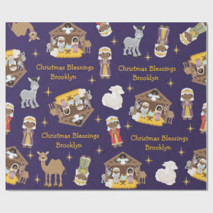 Black Nativity Wrapping Paper