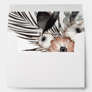 Black & Natural Floral Boho 2 Envelope