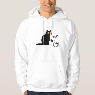 Black naughty Cat Hoodie