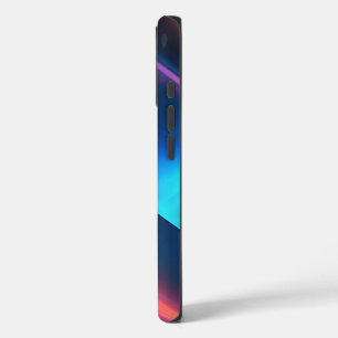 Black navy dark cobalt blue abstract iPhone 16 case