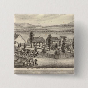 Black, Neal residences, properties 15 Cm Square Badge