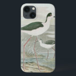 Black-Necked Stilts by the Water iPhone 13 Case<br><div class="desc">This simple yet beautiful fine art print of two black-necked stilts standing by the water on a cloudy day will look perfect on any Zazzle product. The neutral colors are very relaxing and would make a great addition to your home or office.</div>