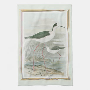 Black-Necked Stilts by the Water Tea Towel