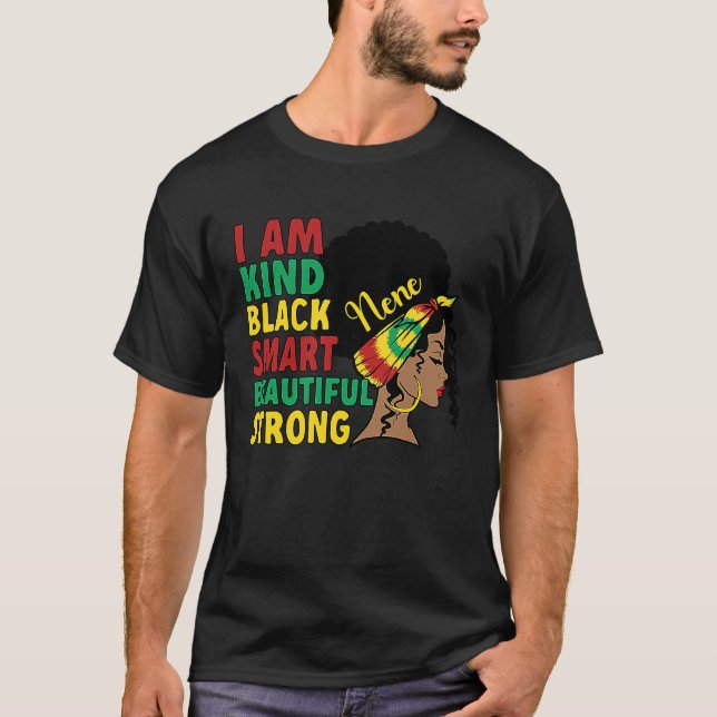 Black Nene Grandmother African American Nene Grand T-Shirt (Front)
