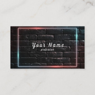 Black Neon Business Card