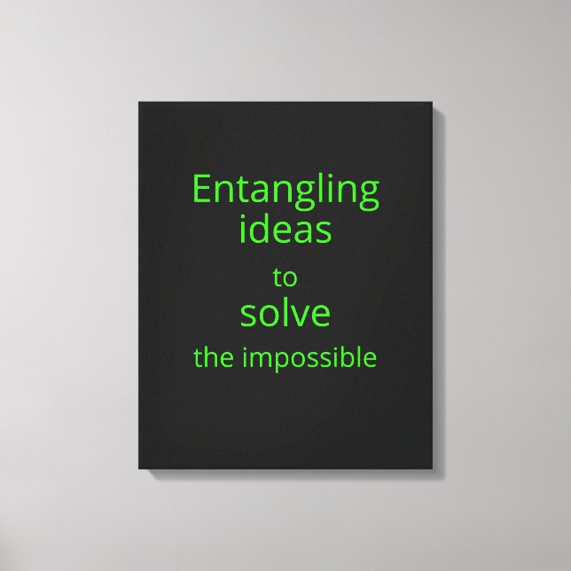 Black Neon Green Open Sans Quantum Engineer Decor (Front)