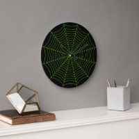 Black neon green spider web Halloween pattern