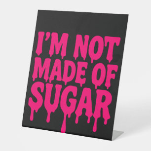 Black Neon Pink Pedestal Sign – Customisable