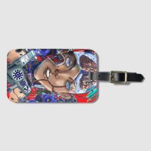 Black Nerd Culture Cyberpunk Afrofuturism Robot Luggage Tag