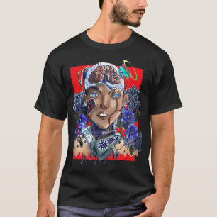 Black Nerd Culture Cyberpunk Afrofuturism Robot T-Shirt