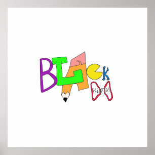 Black Nerds Original Logo Poster