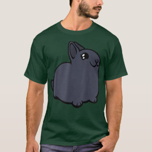 Black Netherland Dwarf Re Rabbit Easter Bunny Cute T-Shirt