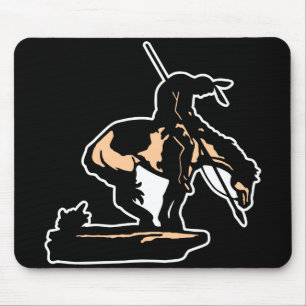 Black New End Of Trail Mouse Mat