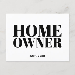 Black New Homeowner Real Estate Postcard
