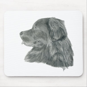black newfoundland dog mouse mat
