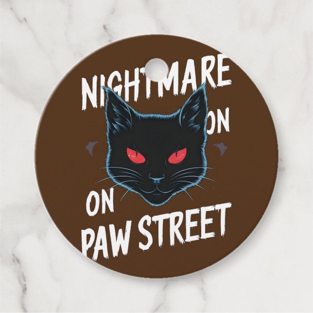 Black Nightmare Favour Tags (Front)