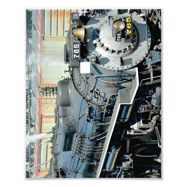 Black Nikel Plate Road 765 Steam locomotive Train  Photo Print (Front)