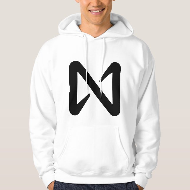 Black Nimbus Simple Men's Hoodie  (Front)